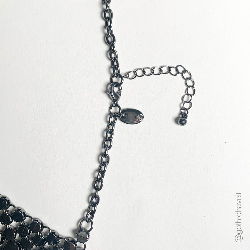Expression Black Statement Necklace - Picture 5 of 5